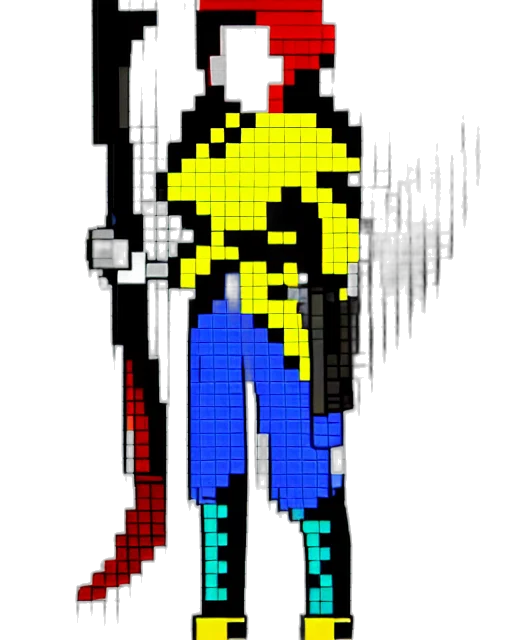 staff, weapon, sword, robot transparent PNG cut-out