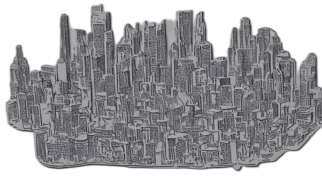 building, jacket, furniture, crown, comic book art, concept art, cyberpunk, pencil sketch transparent PNG cut-out