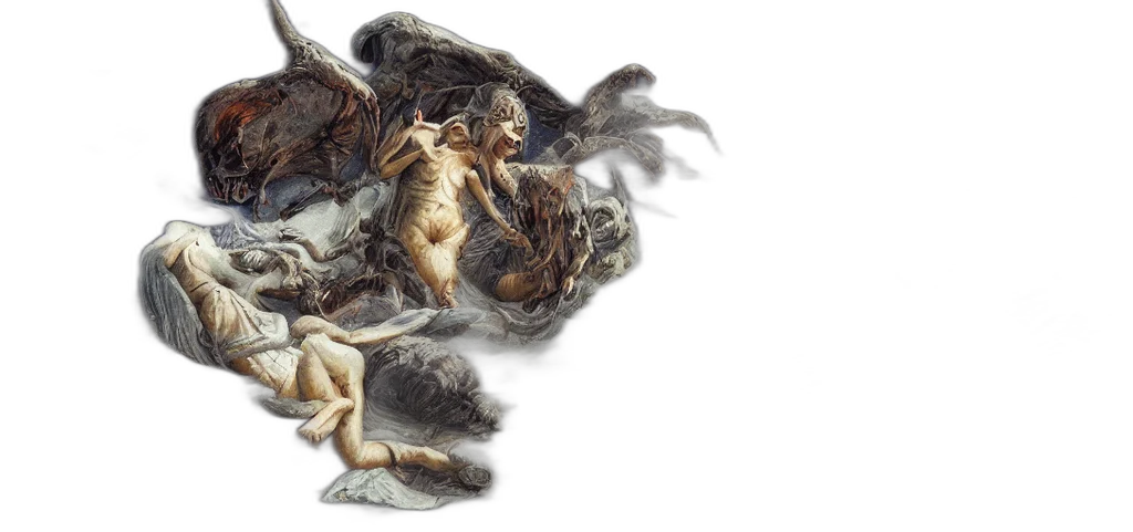 dragon, creature, concept art, fantasy art, photorealistic, 3d render, moon, protodoom transparent PNG cut-out