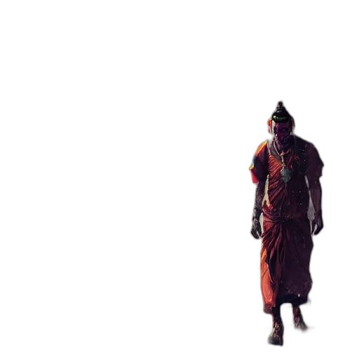 staff, creature, mask, weapon, concept art, 3d render, pixel art, vaporwave transparent PNG cut-out