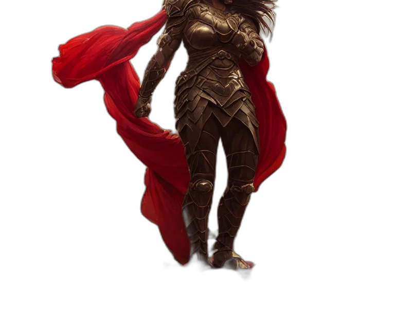 dress, staff, 3d render, concept art, fantasy art, comic book art, epic, portrait transparent PNG cut-out