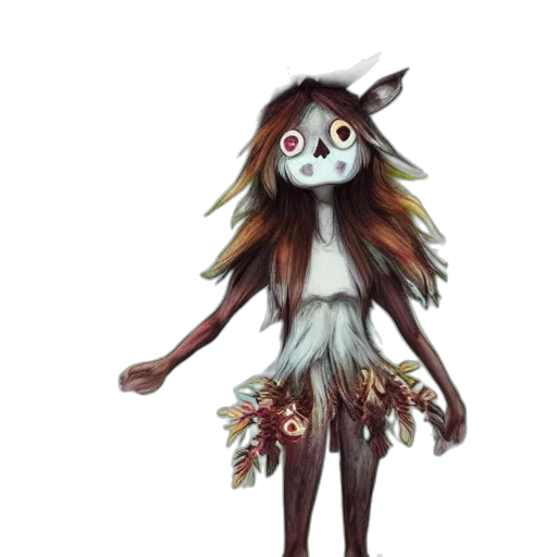 creature, staff, mask, animal transparent PNG cut-out