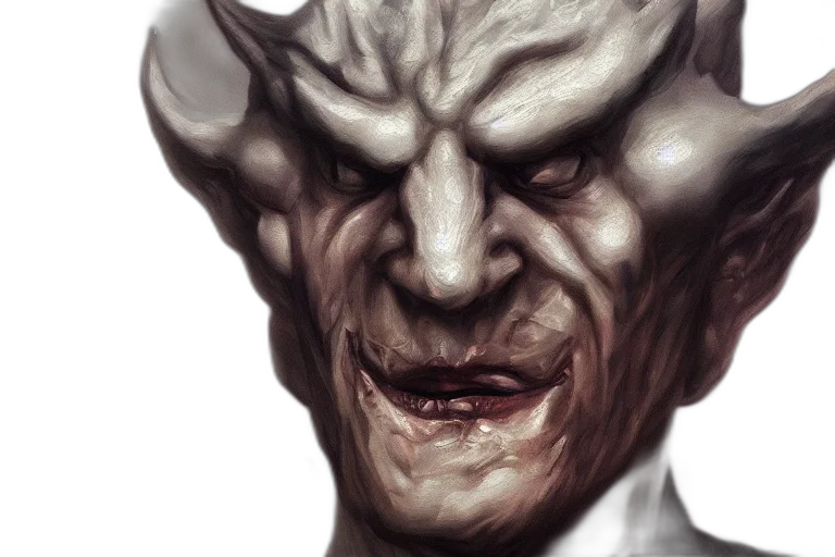 face, creature, mask, concept art, photorealistic, fantasy art, comic book art, brutalist transparent PNG cut-out