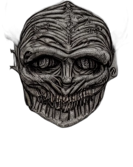 mask, face, creature, crown transparent PNG cut-out