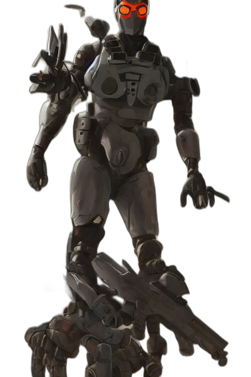 robot, weapon, creature, concept art transparent PNG cut-out