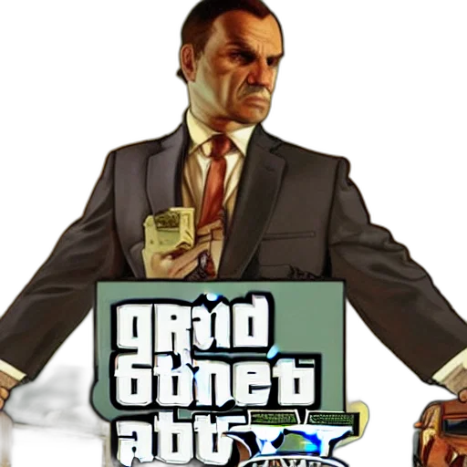 concept art, pixel art, grand, theft, auto, gta, landscape, style transparent PNG cut-out