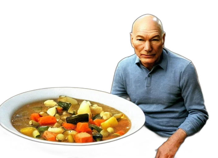 food, creature, animal, outer space, patrick, stewart, sitting, big transparent PNG cut-out