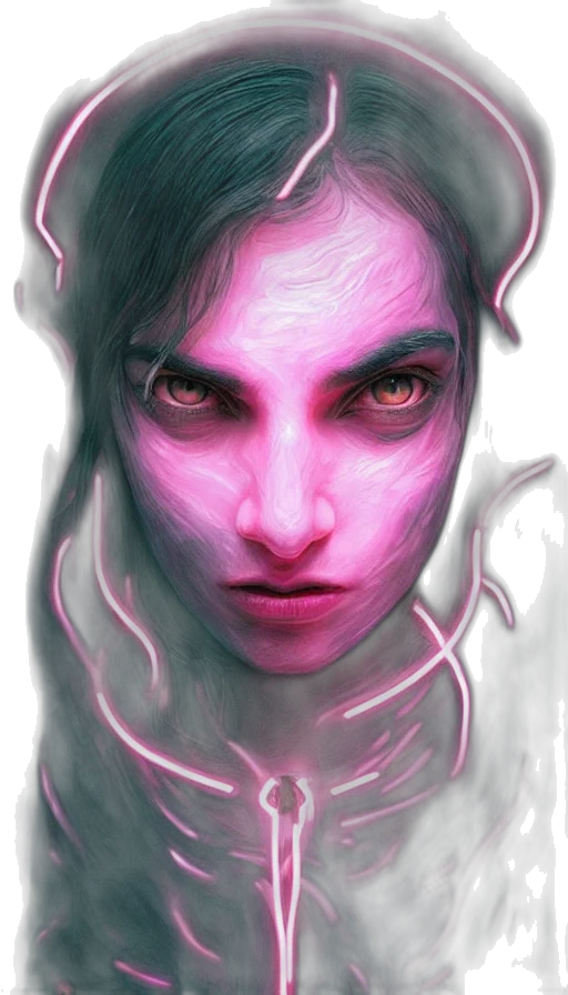 face, mask, creature, fantasy art transparent PNG cut-out