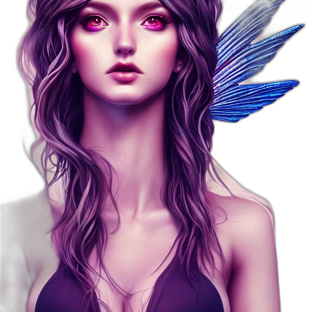 face, fantasy art, photorealistic, concept art, comic book art, blue, pastel, colorful transparent PNG cut-out