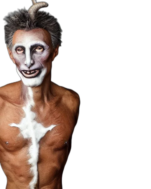 mask, face, creature, mauricio, macri, elaborate, pan, satyr transparent PNG cut-out