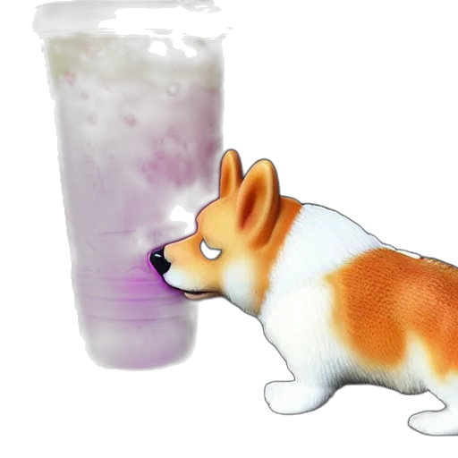 food, animal, creature, staff, vaporwave, 3d render, concept art, watercolor transparent PNG cut-out