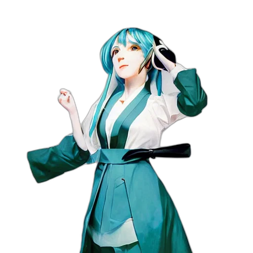 staff, jacket, dress, robot, concept art, 3d render, anime, pixel art transparent PNG cut-out