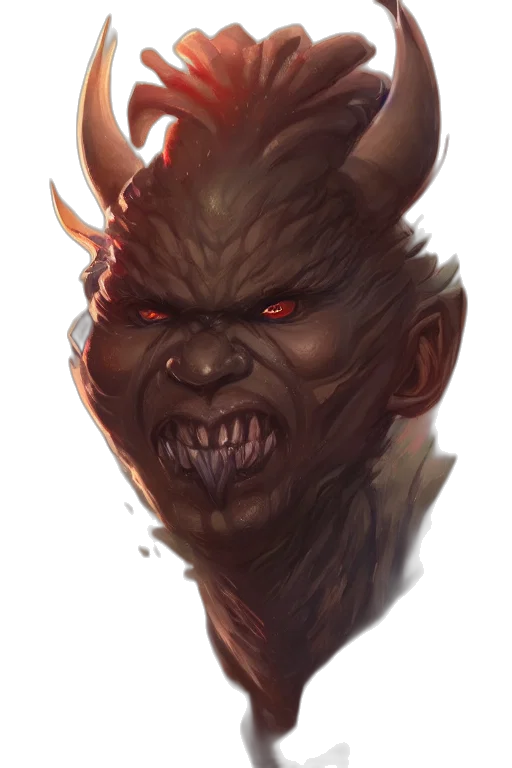 face, creature, mask, staff, concept art, fantasy art, photorealistic, comic book art transparent PNG cut-out