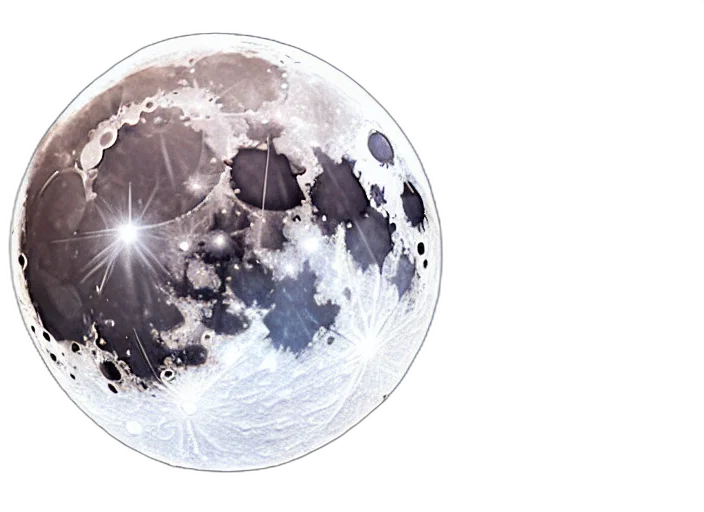 photorealistic, concept art, 3d render, outer space, film, still, moon, shattering transparent PNG cut-out