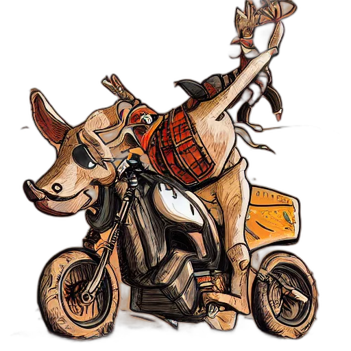 animal, concept art, watercolor, fantasy art transparent PNG cut-out