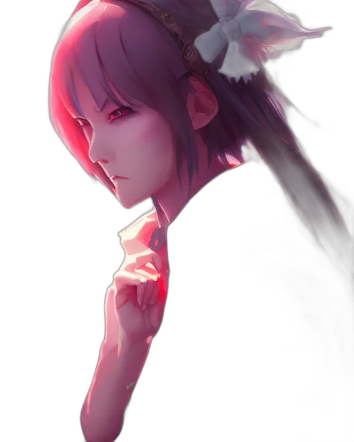 crown, staff, weapon, face, concept art, anime, fantasy art, watercolor transparent PNG cut-out