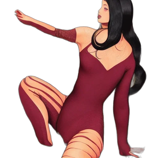 dress, staff, concept art, cartoon transparent PNG cut-out