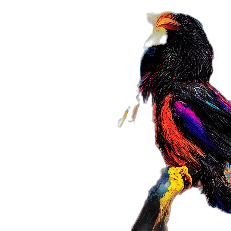animal, 3d render, photorealistic, concept art, pixel art, colorful, illustration, black transparent PNG cut-out