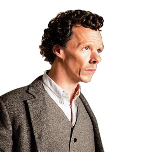 face, mask, concept art, scene, sherlock transparent PNG cut-out