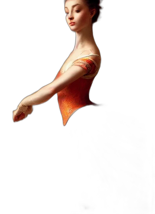 dress, staff, shoes, creature transparent PNG cut-out