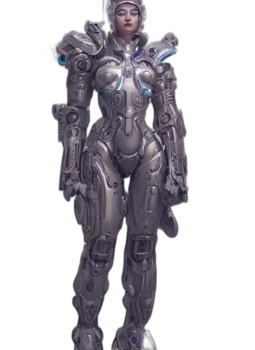 robot, weapon, concept art, cyberpunk transparent PNG cut-out