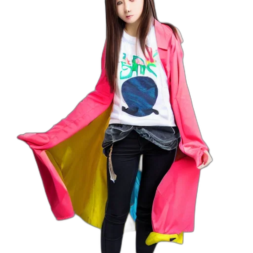 jacket, umbrella, dress, staff transparent PNG cut-out