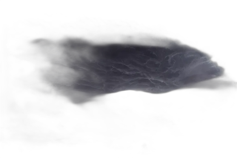 hair, dragon, sword, mask, photorealistic, 3d render, concept art, fog transparent PNG cut-out