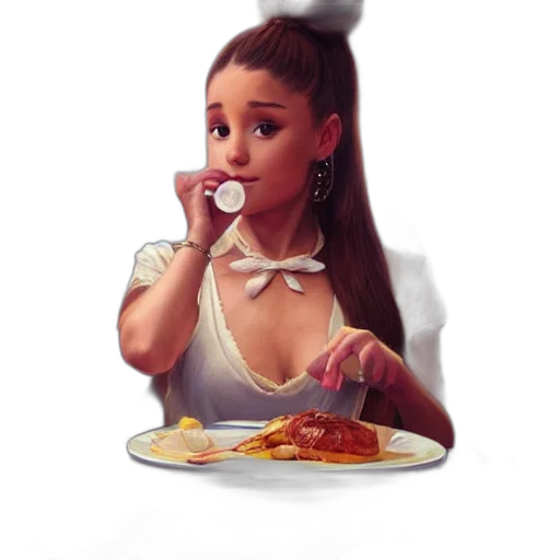 food, dress, face, concept art transparent PNG cut-out