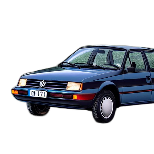 car, photorealistic, vaporwave, volkswagen transparent PNG cut-out