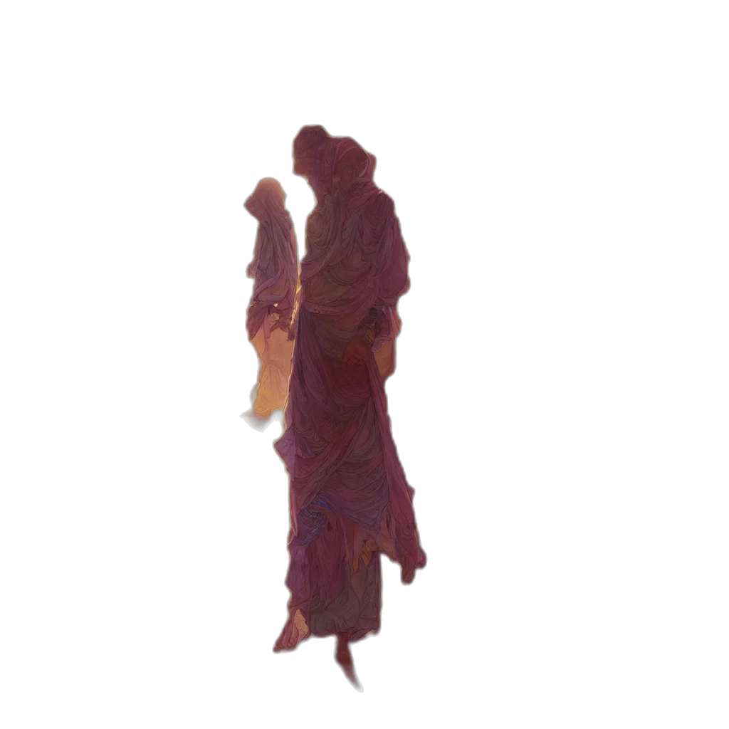 dress, staff, creature, dragon transparent PNG cut-out