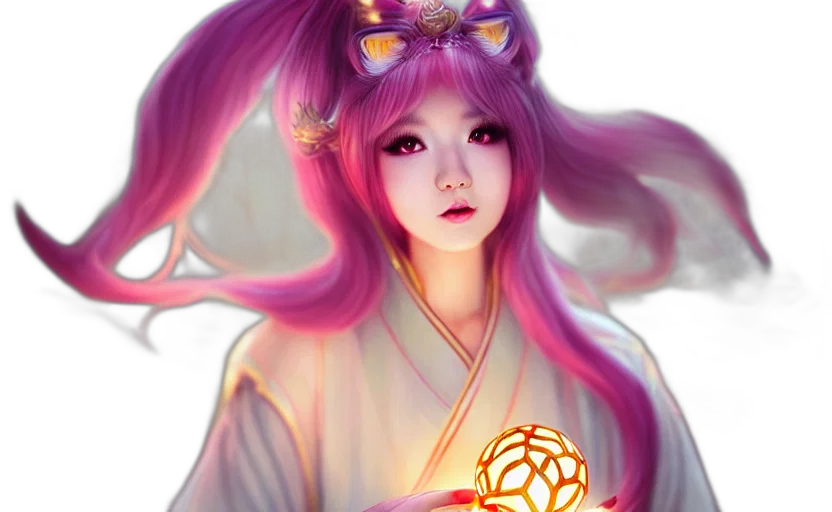 staff, fantasy art, anime, photorealistic transparent PNG cut-out