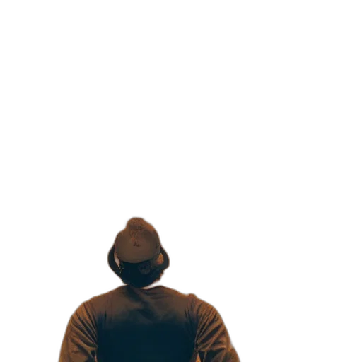 jacket, hat, staff, face, concept art, 3d render, pixel art, photorealistic transparent PNG cut-out