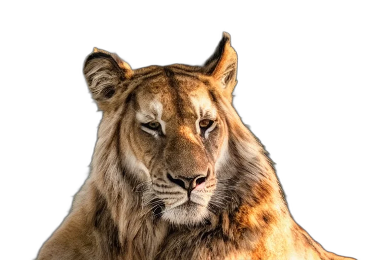 animal, crown, staff, face, photorealistic, 3d render, concept art, oil painting transparent PNG cut-out