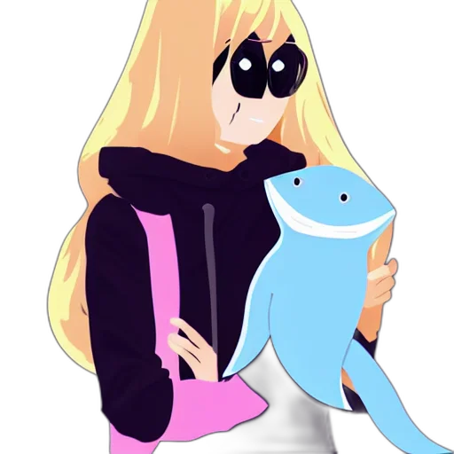 creature, cartoon, vaporwave, anime transparent PNG cut-out