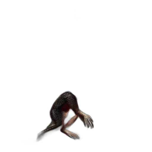 creature, animal, hair, shoes transparent PNG cut-out