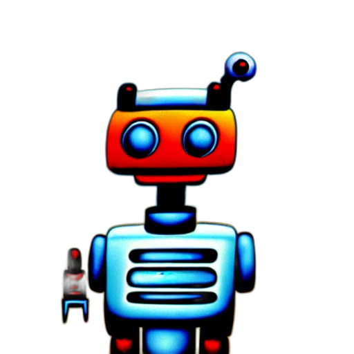 robot, staff, animal, pixel art, 3d render, concept art, cartoon, dream transparent PNG cut-out