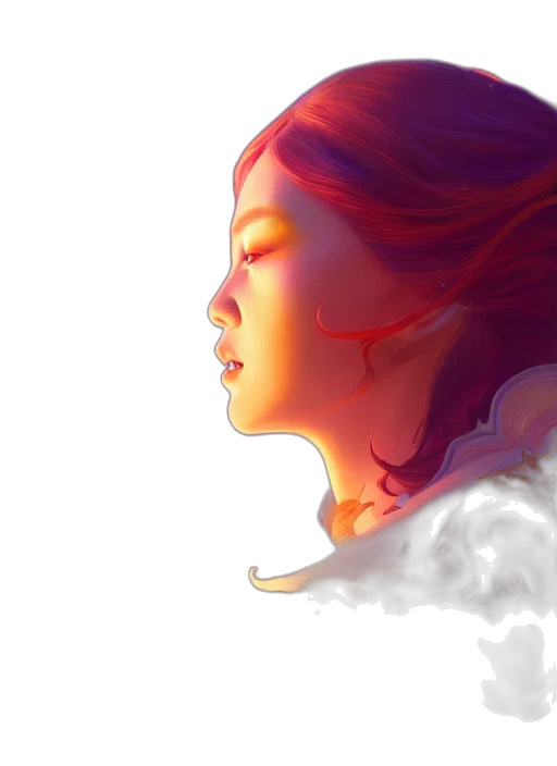 face, crown, mask, hair transparent PNG cut-out