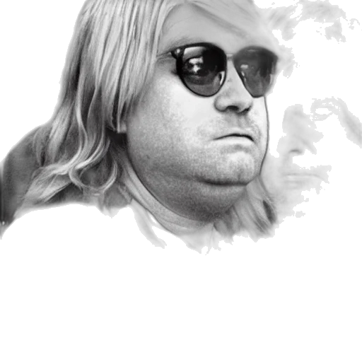 face, hair, jacket, staff transparent PNG cut-out