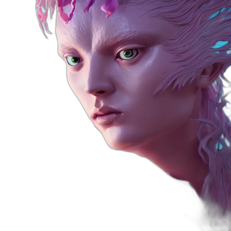 robot, face, creature, dragon transparent PNG cut-out
