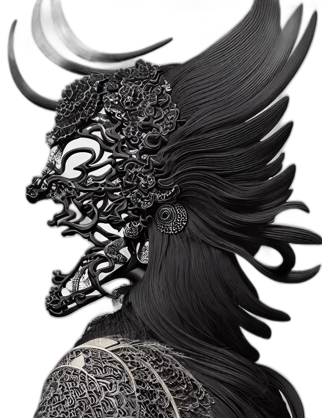 mask, dragon, crown, jewelry transparent PNG cut-out