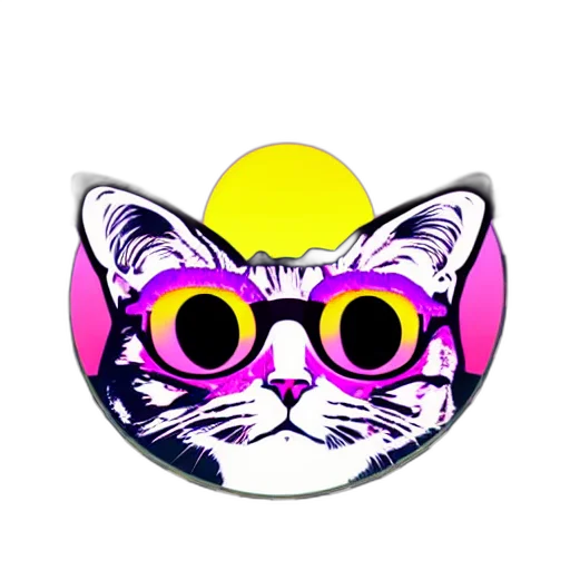 staff, jewelry, vaporwave, cartoon transparent PNG cut-out