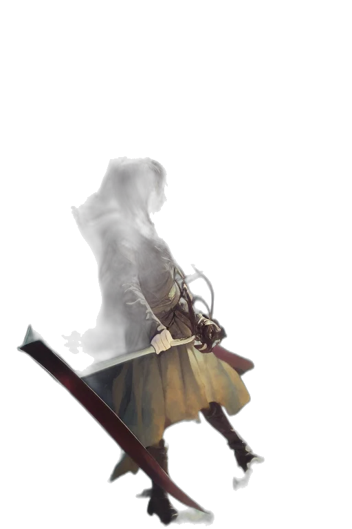 sword, staff, weapon, dress transparent PNG cut-out