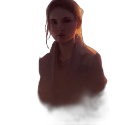 face, staff, jacket, creature transparent PNG cut-out