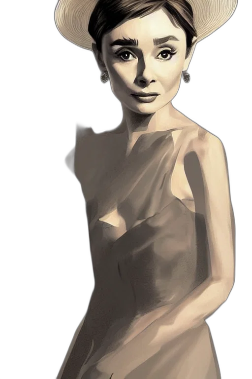 dress, face, jewelry, photorealistic transparent PNG cut-out