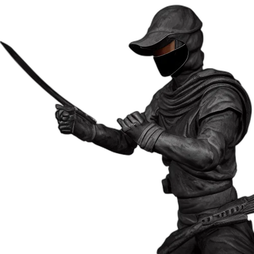 staff, sword, weapon, mask, concept art, 3d render, fantasy art, photorealistic transparent PNG cut-out