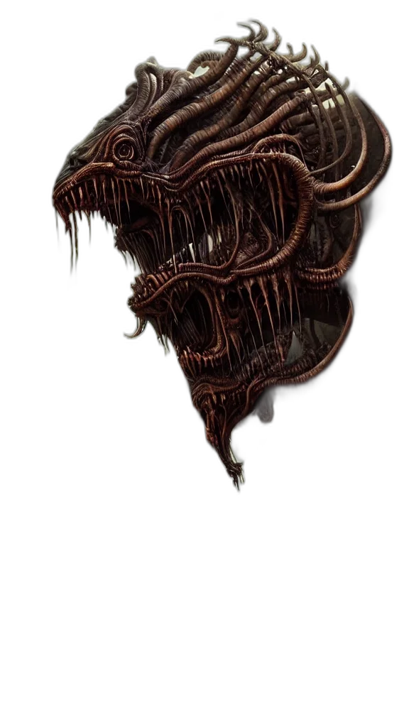mask, face, hair, creature transparent PNG cut-out