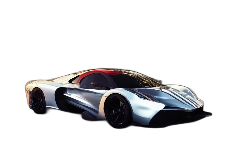 car, 3d render, concept art, photorealistic transparent PNG cut-out