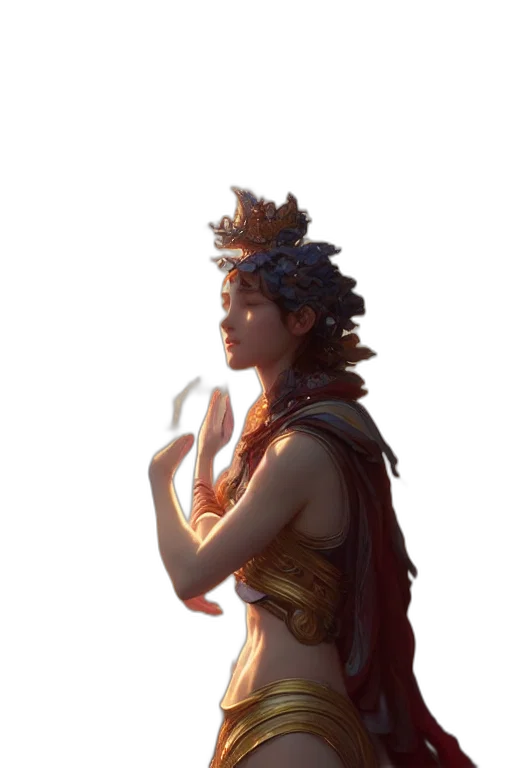 crown, staff, jewelry, sword, concept art, 3d render, fantasy art, photorealistic transparent PNG cut-out