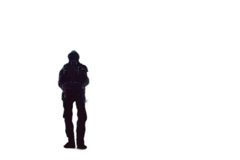 robot, weapon, jacket, staff transparent PNG cut-out