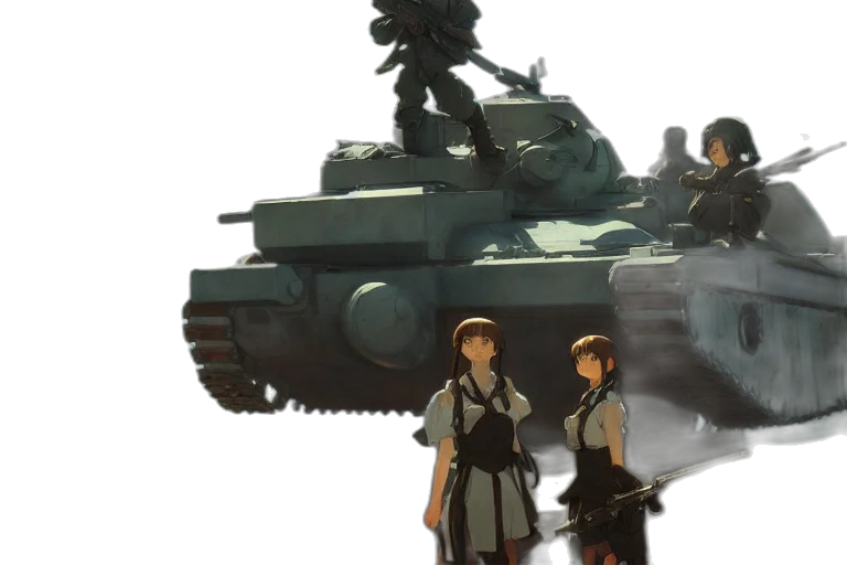 weapon, concept art, anime, 3d render transparent PNG cut-out
